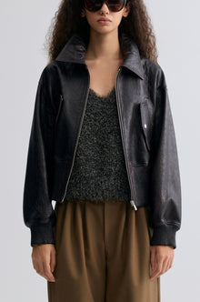 Leather Bomber Jacket