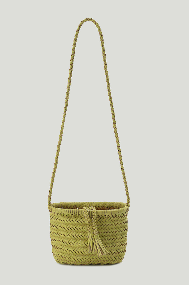 Brise Woven Small Cabas Lemon