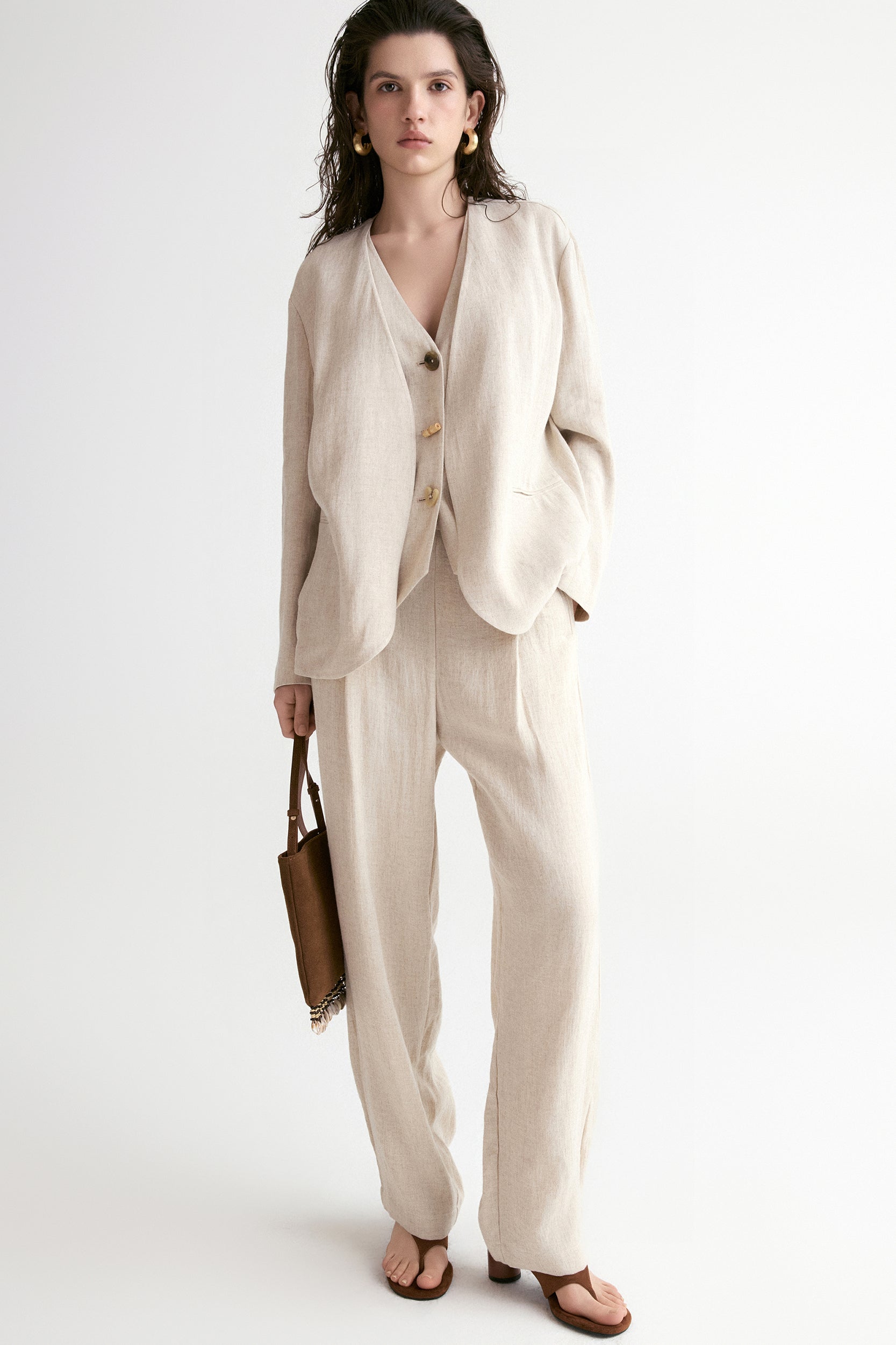 Annie Two-Piece Linen Blazer