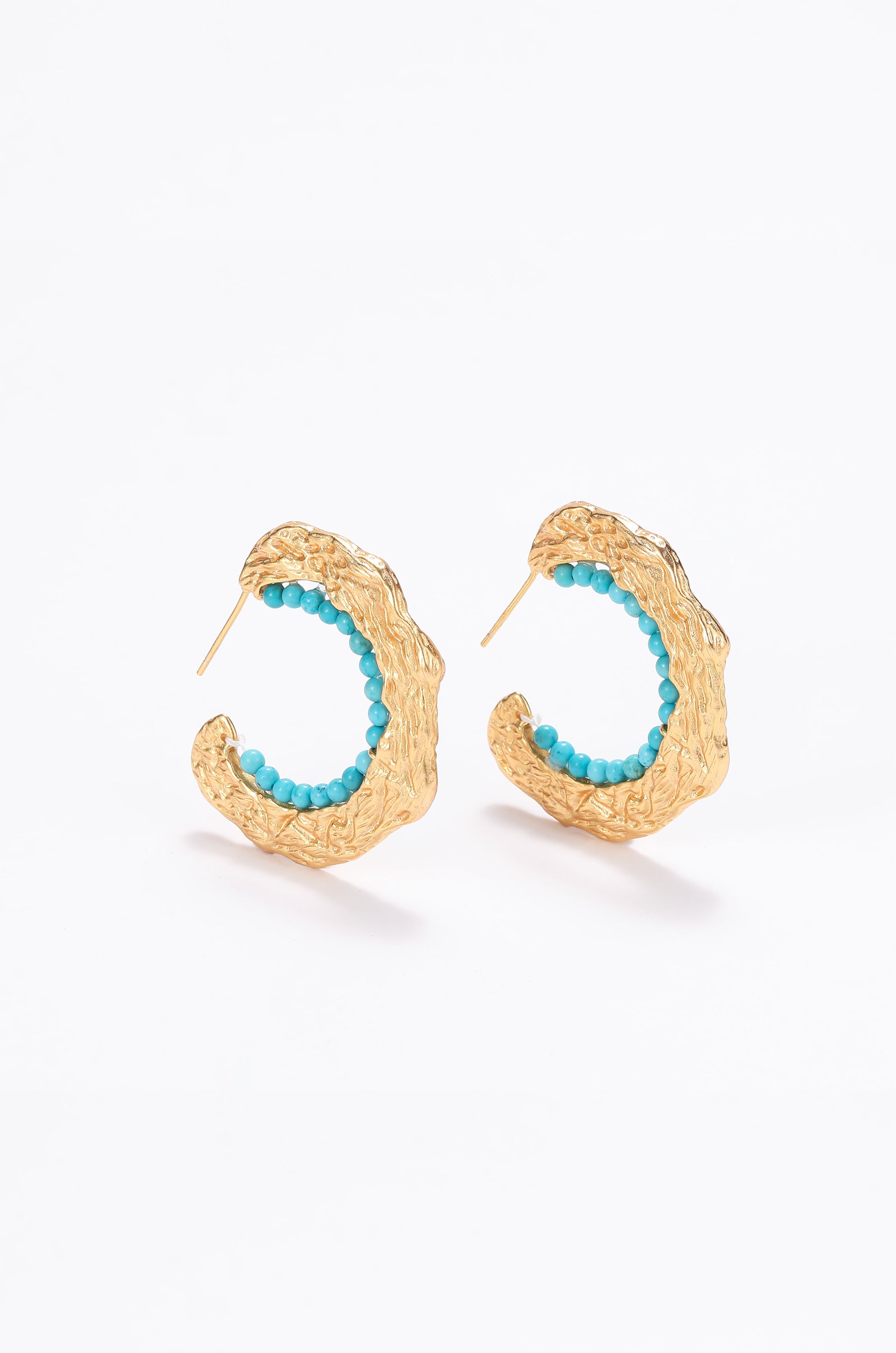 Azul 14-karat gold turquoise earrings