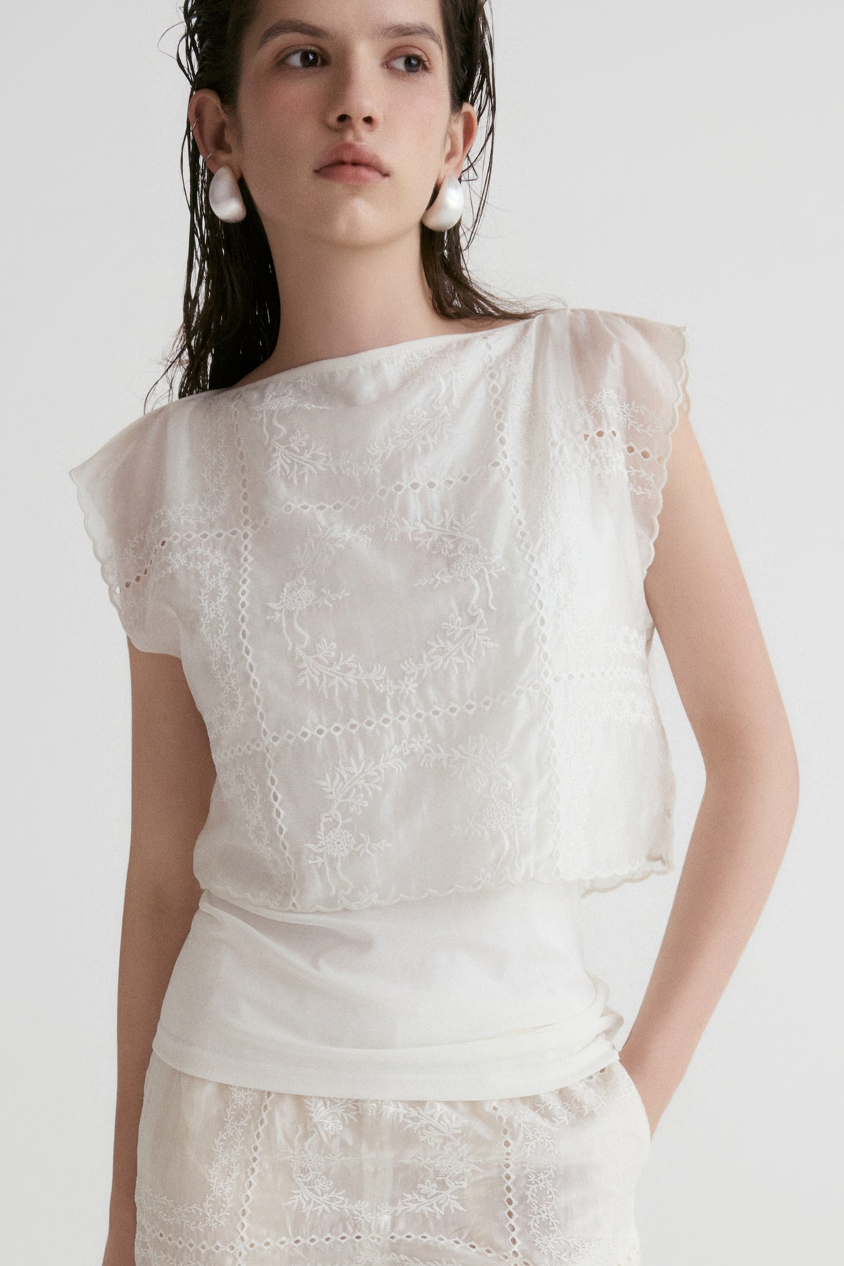 Cutwork Embroidery Top