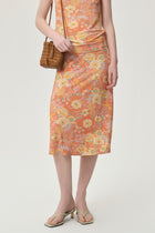 Daisy Viscose Jersey Midi Skirt