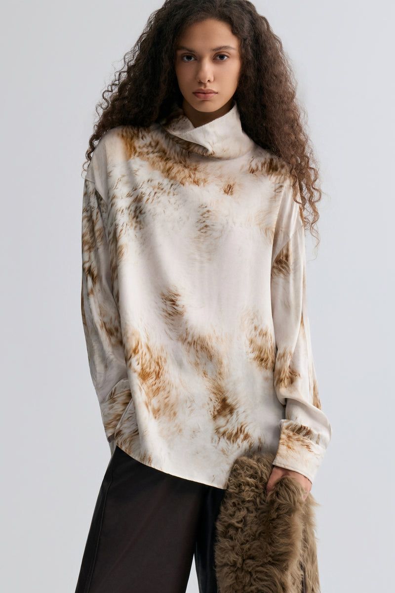Fur Print Blouse