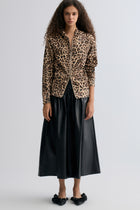 Leopard-print Zipper Hoodie