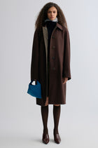 Reversible Twill and Check Trench Coat