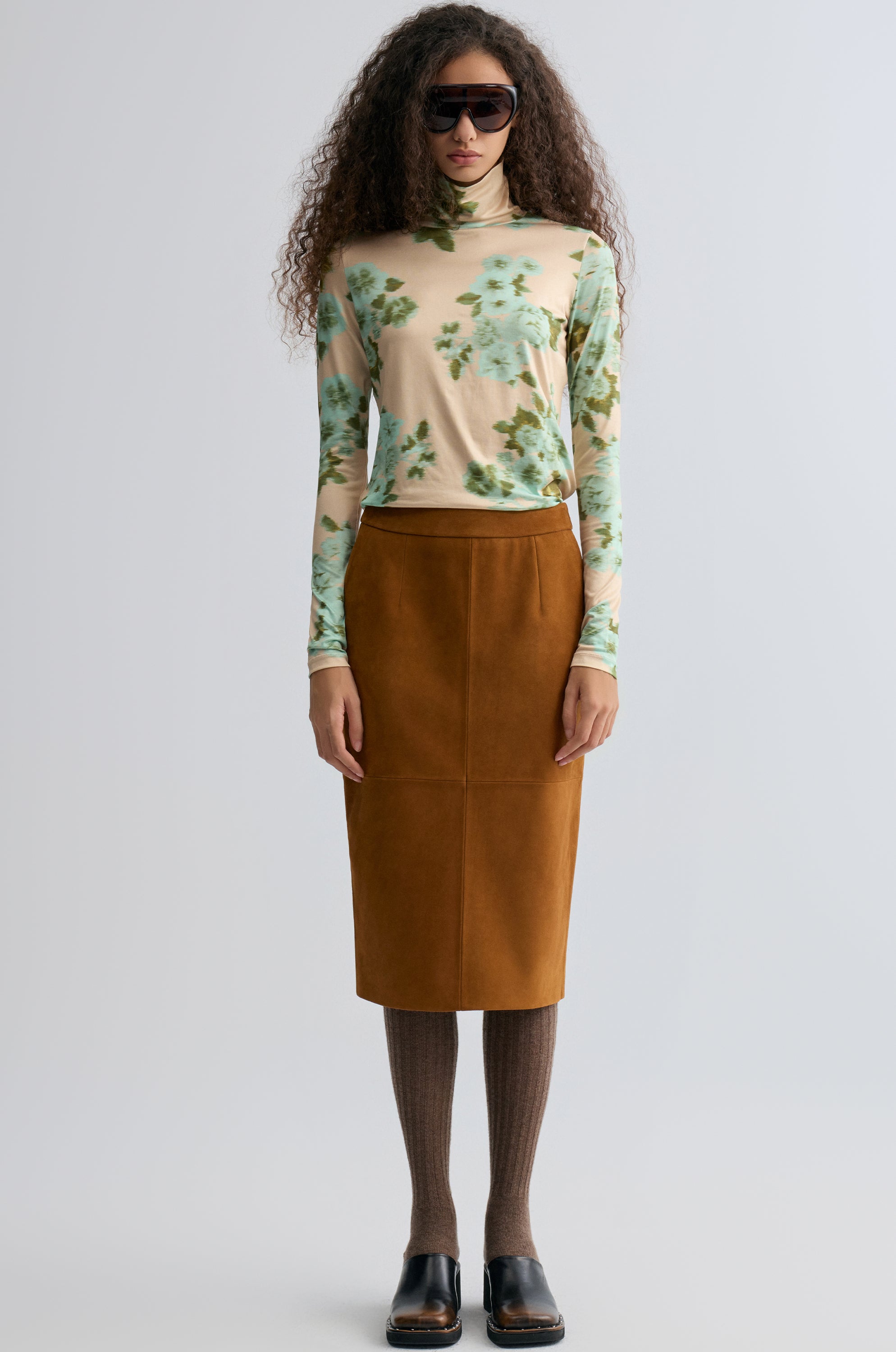 Bonnie Skirt in Suede