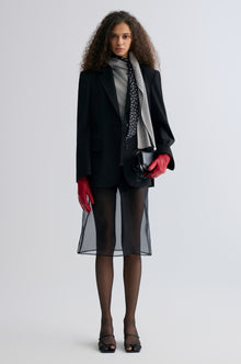 Boxy Single-Breasted Blazer Black