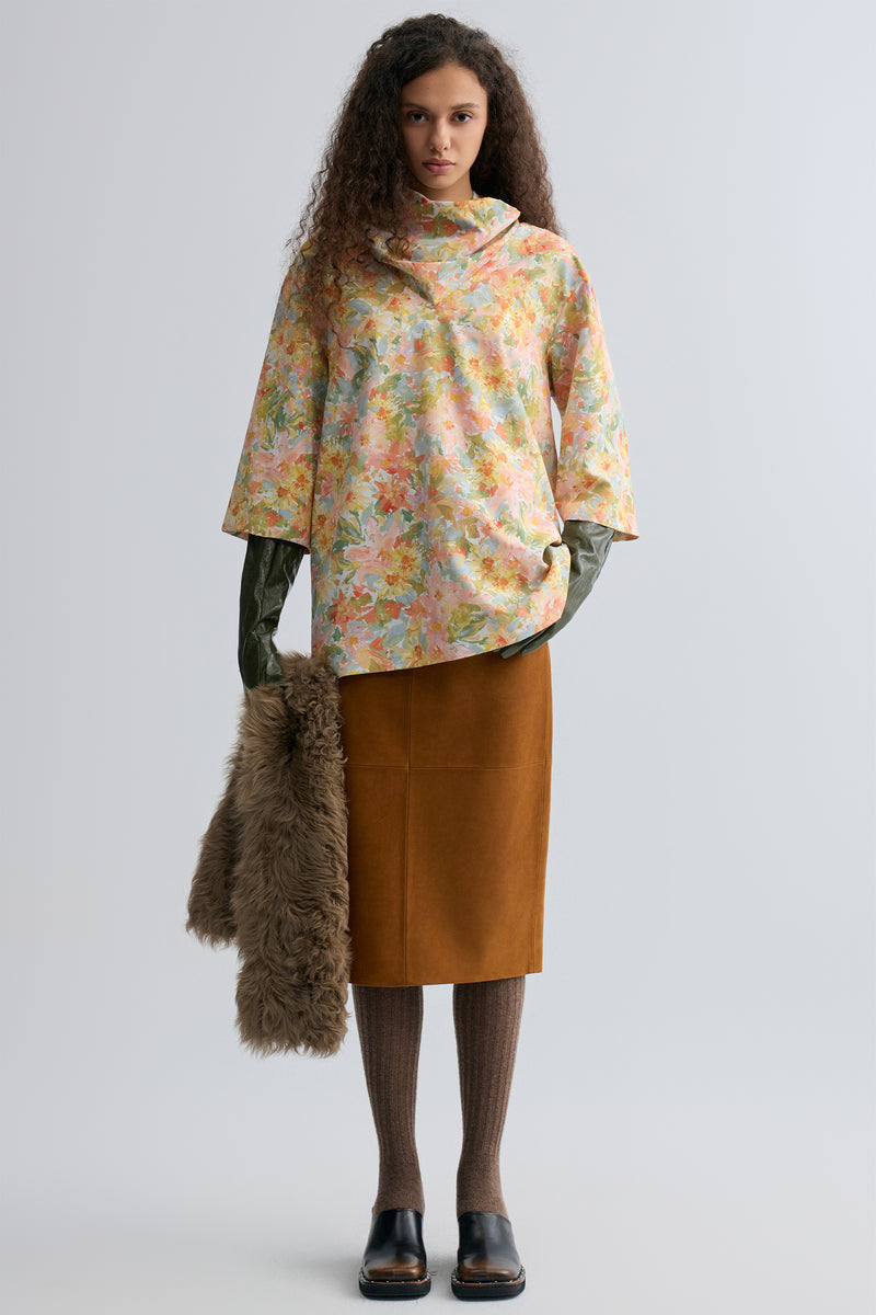 Floral Print Scarf Top