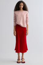 Velvet Mermaid Skirt Crimson