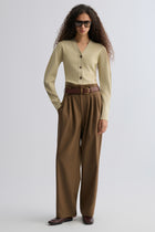 Relaxed Gabardine Trousers Pepper