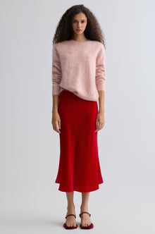 Plush Boxy  Brushed Cashmere Sweater Rosa
