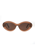 Shimmer Cat-eye sunglasses-Honey Brown
