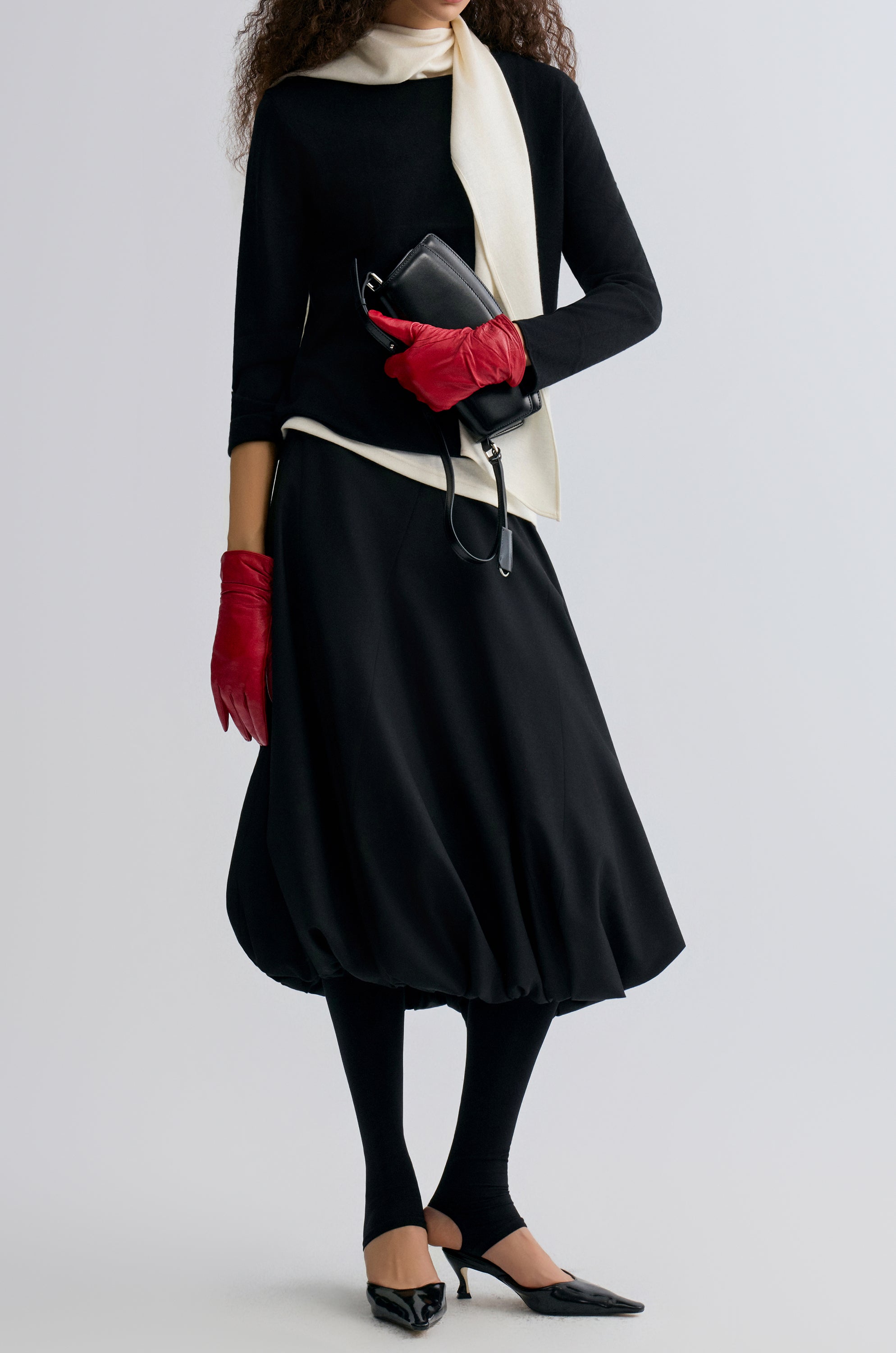 Cloudlike Knit Soft Crewneck Black