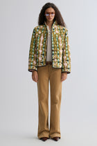 Tie-dye Bohemie Printed Quilted Jacket Mountain Green