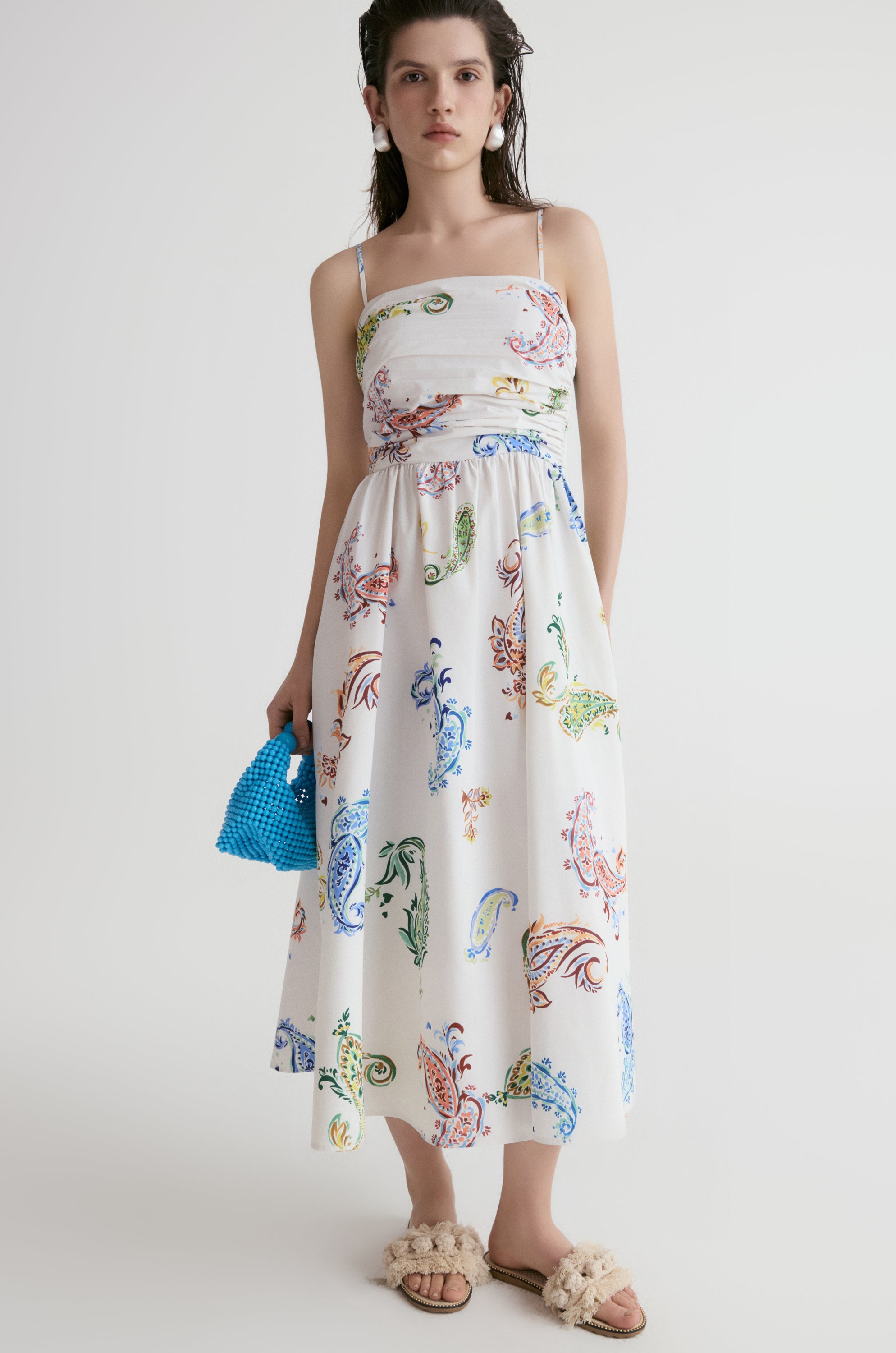 Santorini Paisley Cami Dress