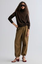 Wool and yak-blend Turtleneck Coffee Brown