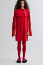 Opera Cape Dress Crimson
