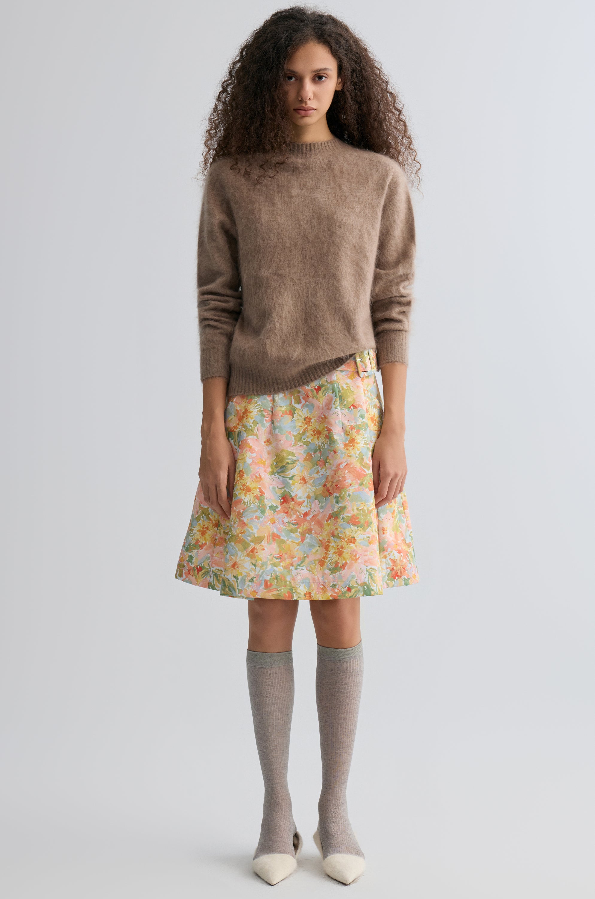 Floral Print Skirt