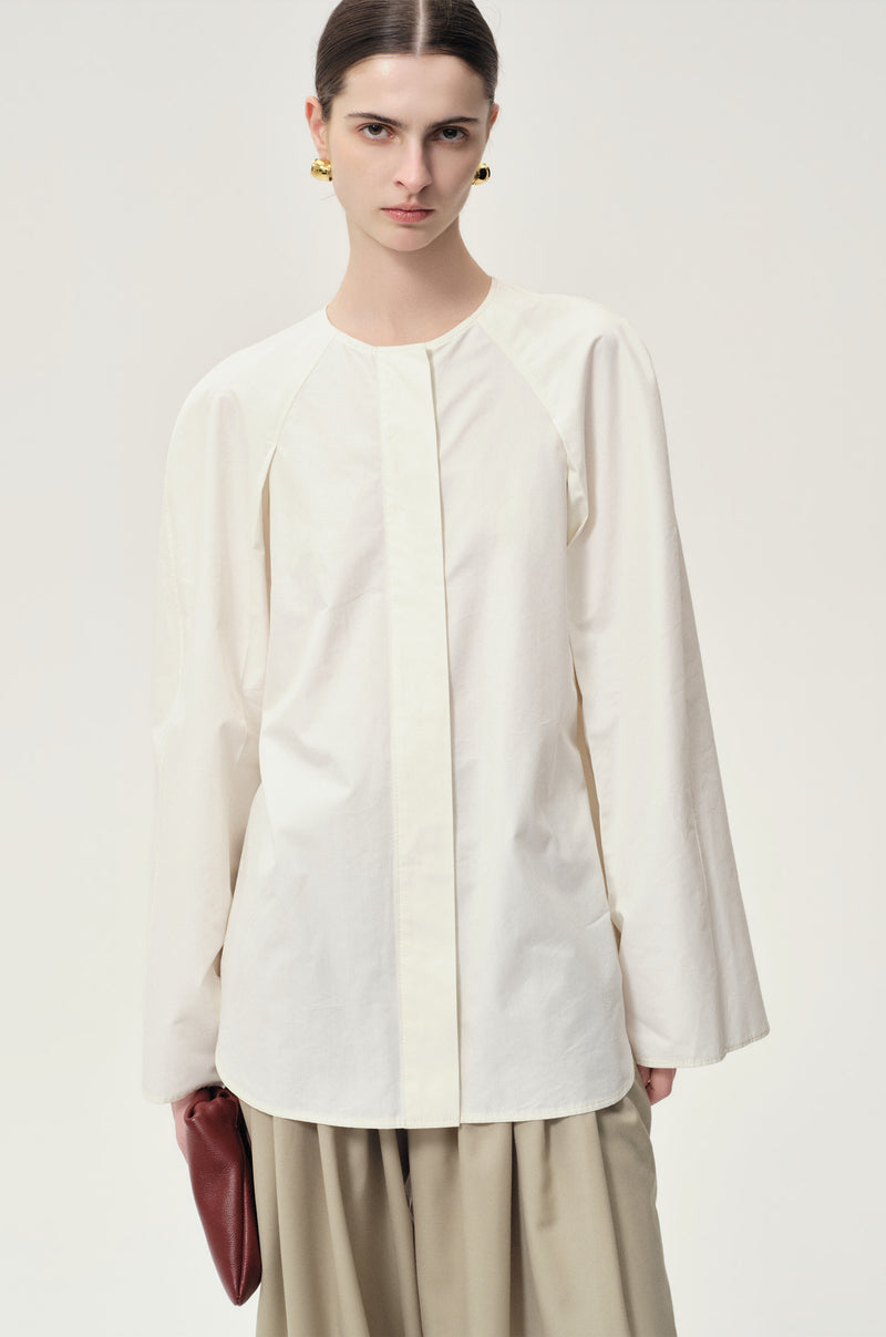 Sculptural Shaped Shirt Off-White