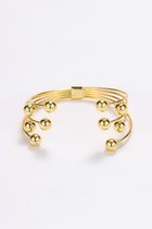 Sphere hinge cuff bracelet Gold