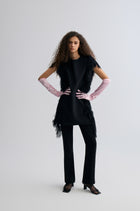 Side-Trim Wool Dress