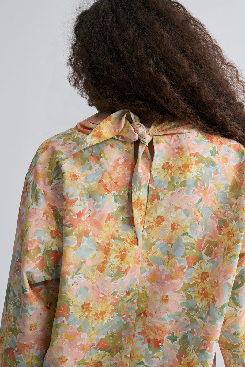 Floral Print Scarf Top