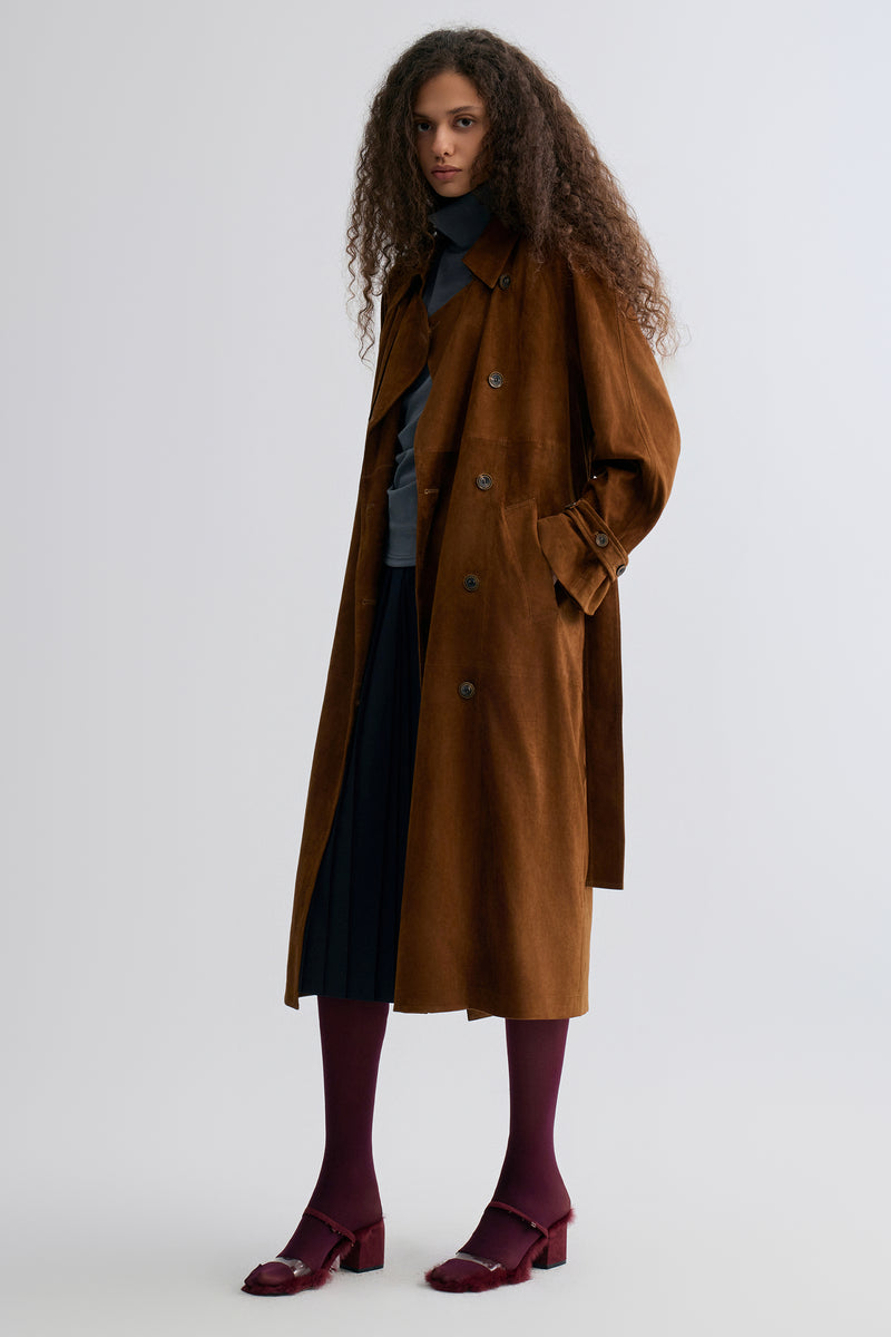 Bonnie Trenchcoat in Suede