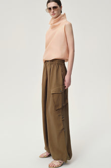 Drift Baggy Cargo Trousers Hazel
