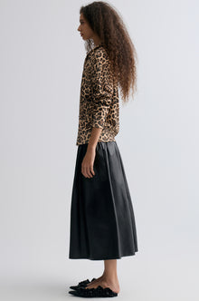 Leopard-print Zipper Hoodie