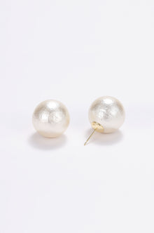 Large pearl stud earrings