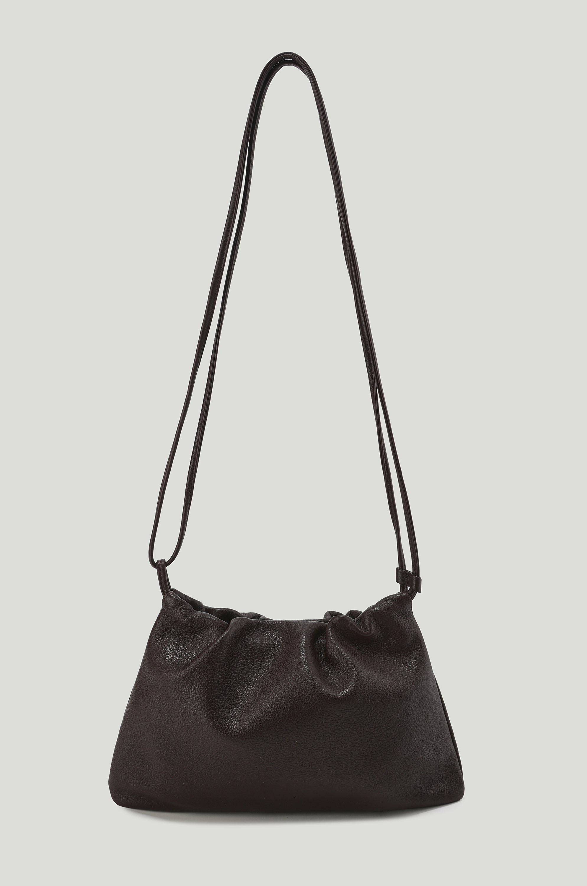 Adjustable  Mini Cloud Clutch Brown