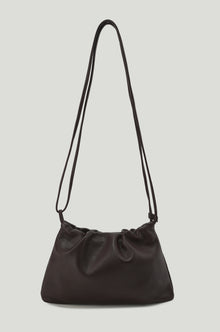 Adjustable  Mini Cloud Clutch Brown