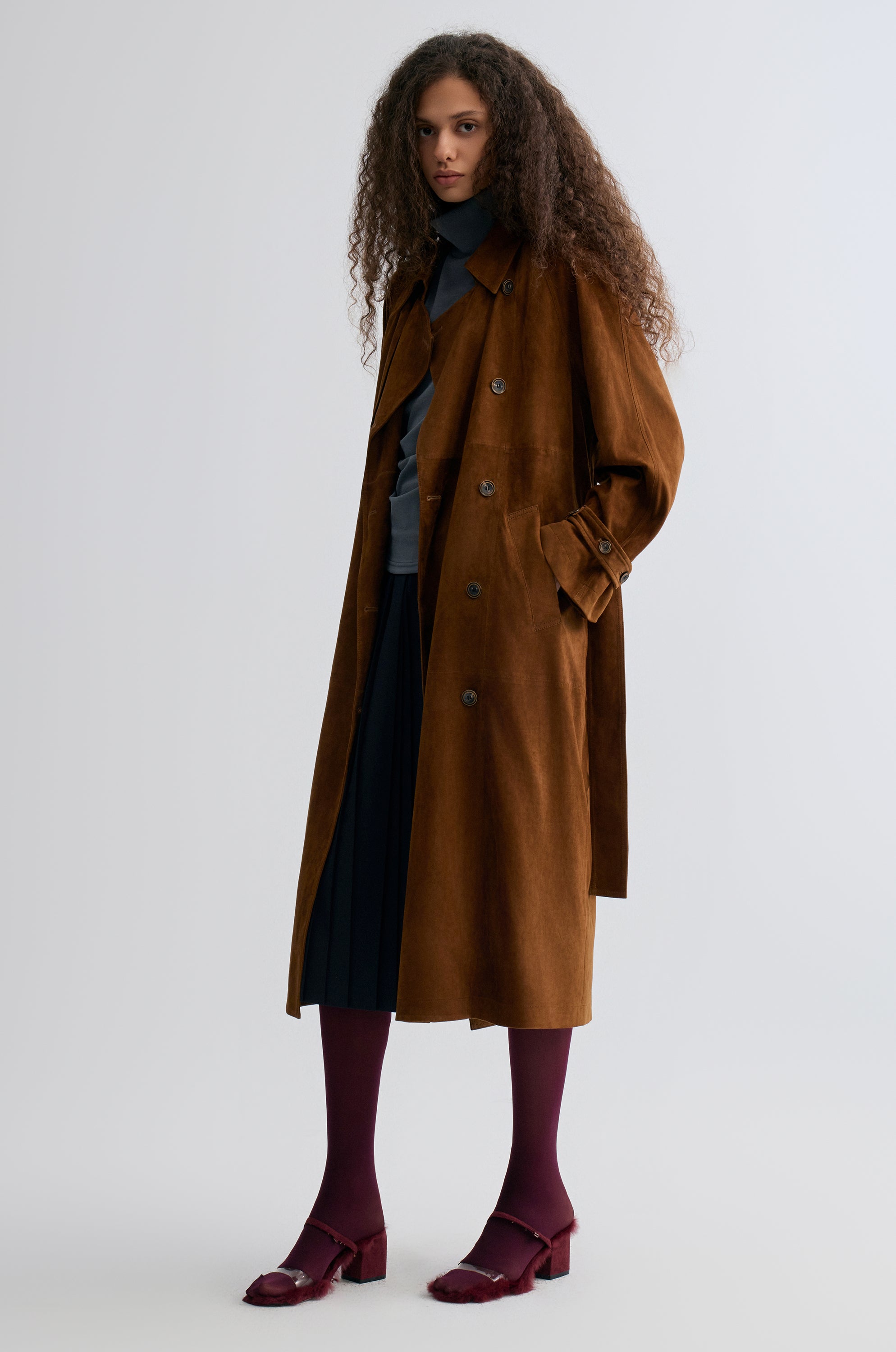 Bonnie Trenchcoat in Suede