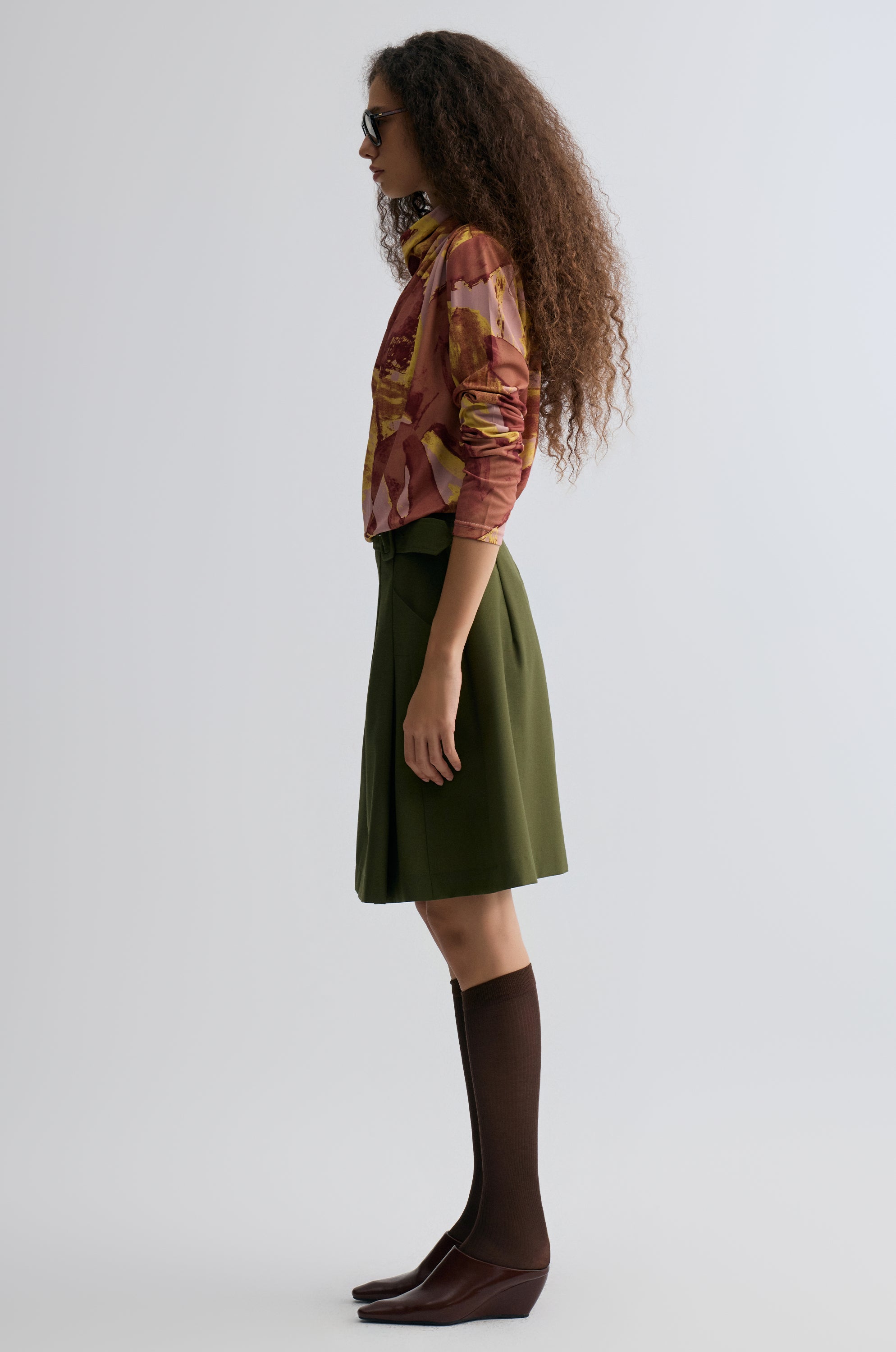 Verve Cowl Jersey Top Blush