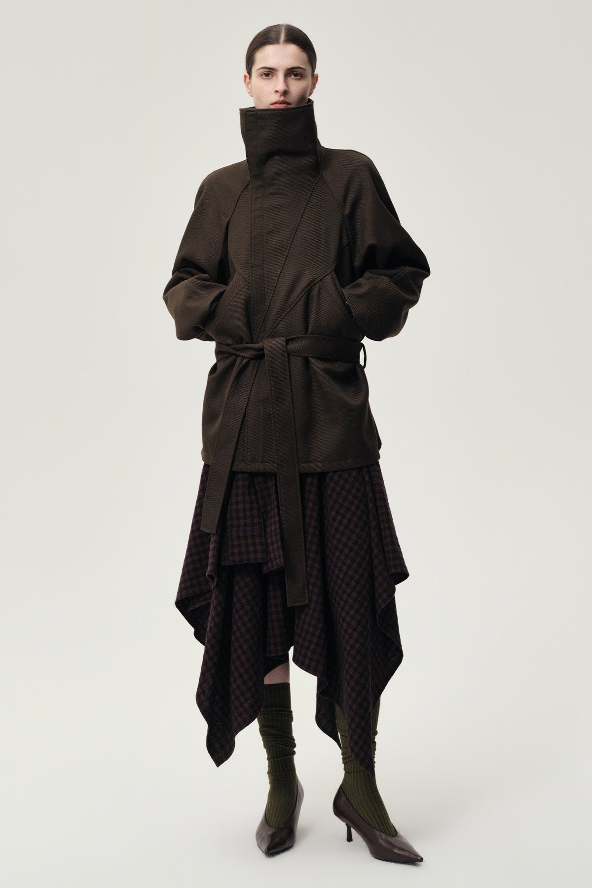 Retro Wool Jacket Black Olive