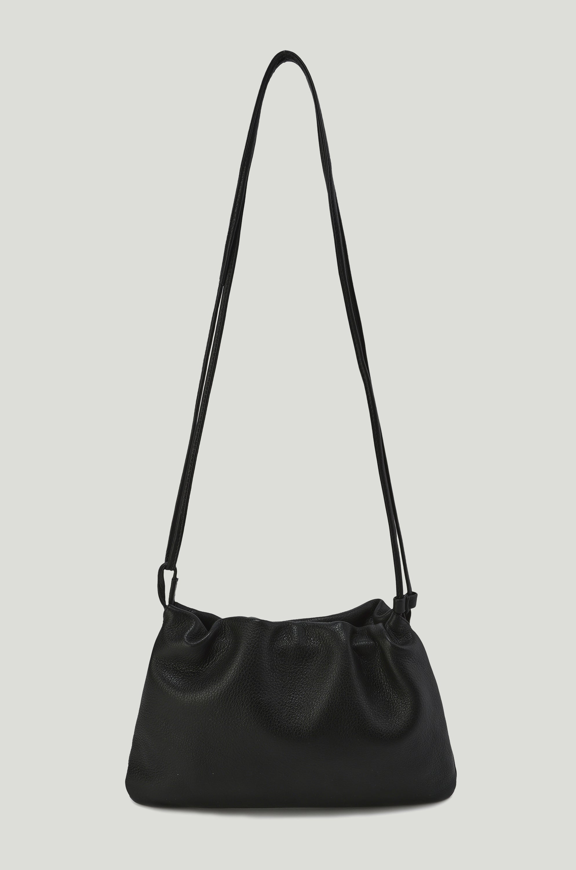 Adjustable  Mini Cloud Clutch Black