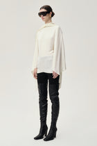 Reversible Scarf Blouse Ecru