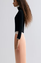 Wholegarment Fine Turtleneck Black