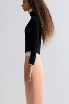 Wholegarment Fine Turtleneck Black