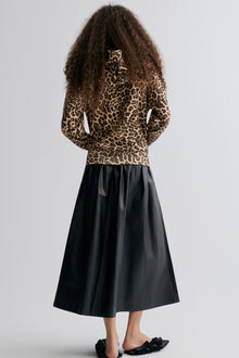 Leopard-print Zipper Hoodie