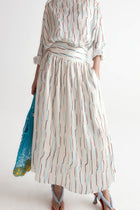 Santorini Full Skirt in Viscose Silk