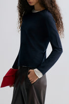 Cloudlike Knit Soft Crewneck Ink Blue