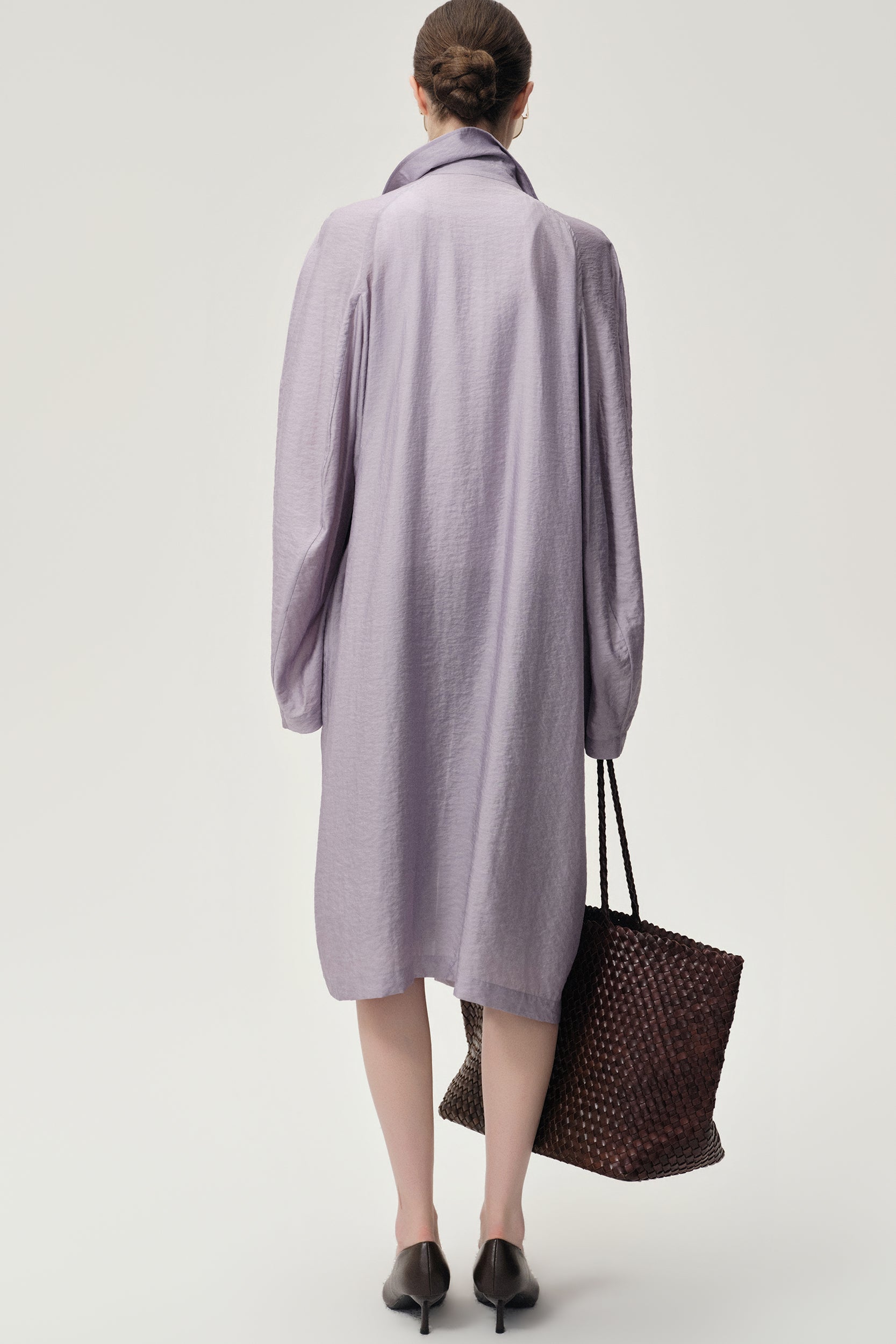 Zephy Trench Purple Ash