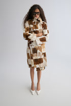 Chevre Patchwork Fur Coat