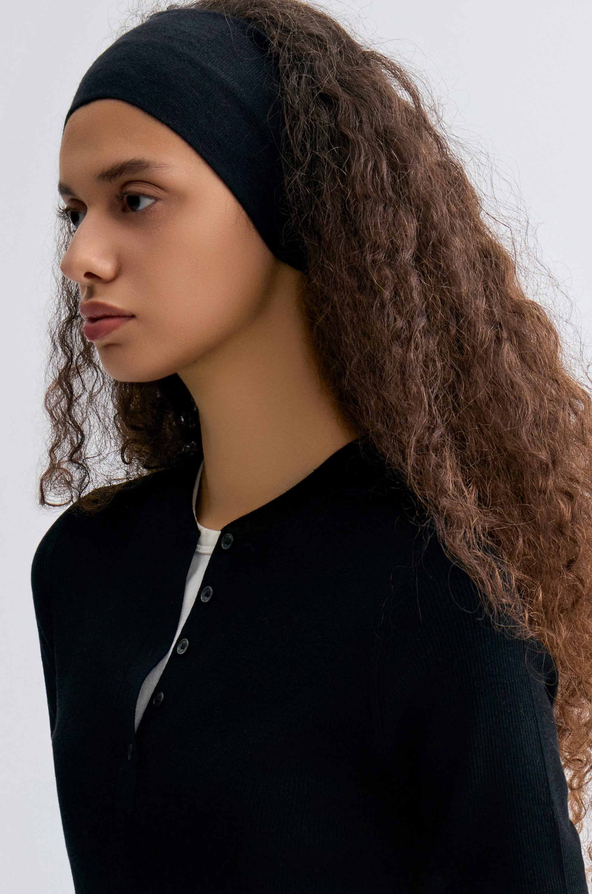 Cashmere headband Black