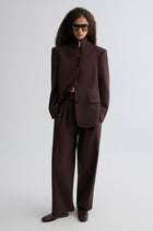 Boxy Single-Breasted Blazer Almandine