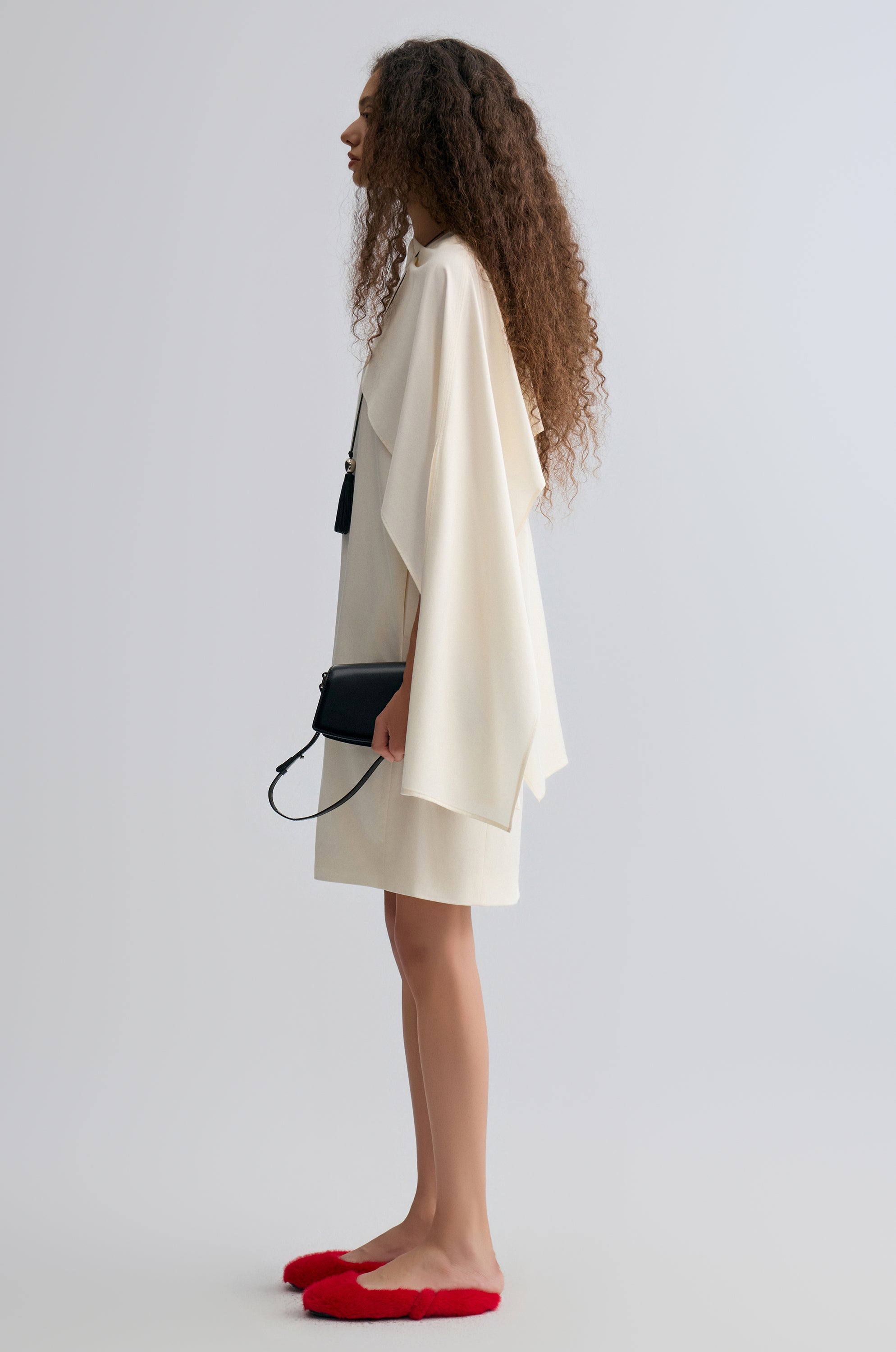 Opera Cape Dress Ivory