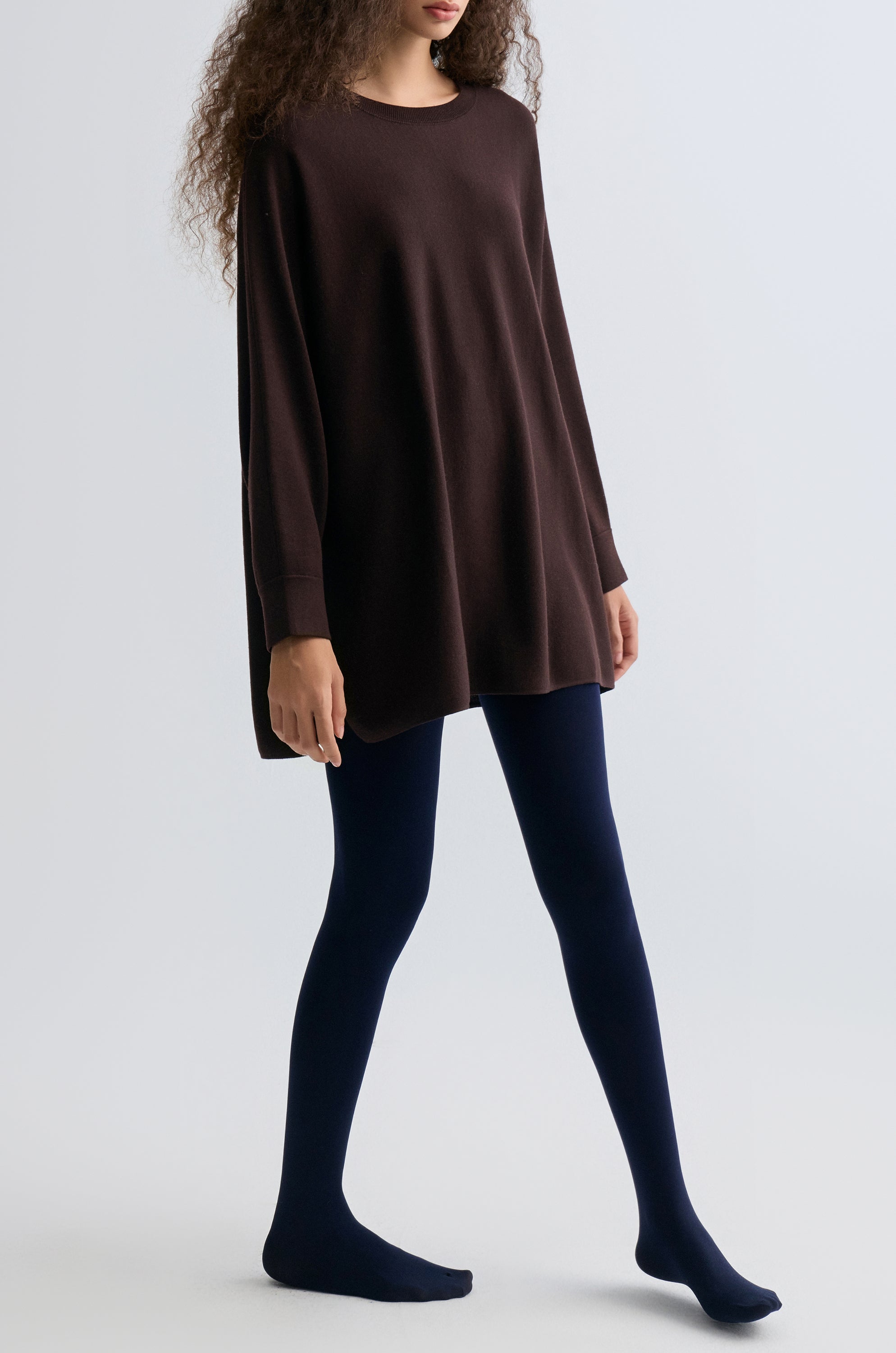 Cozy Merino Wool Sweater Chocolate