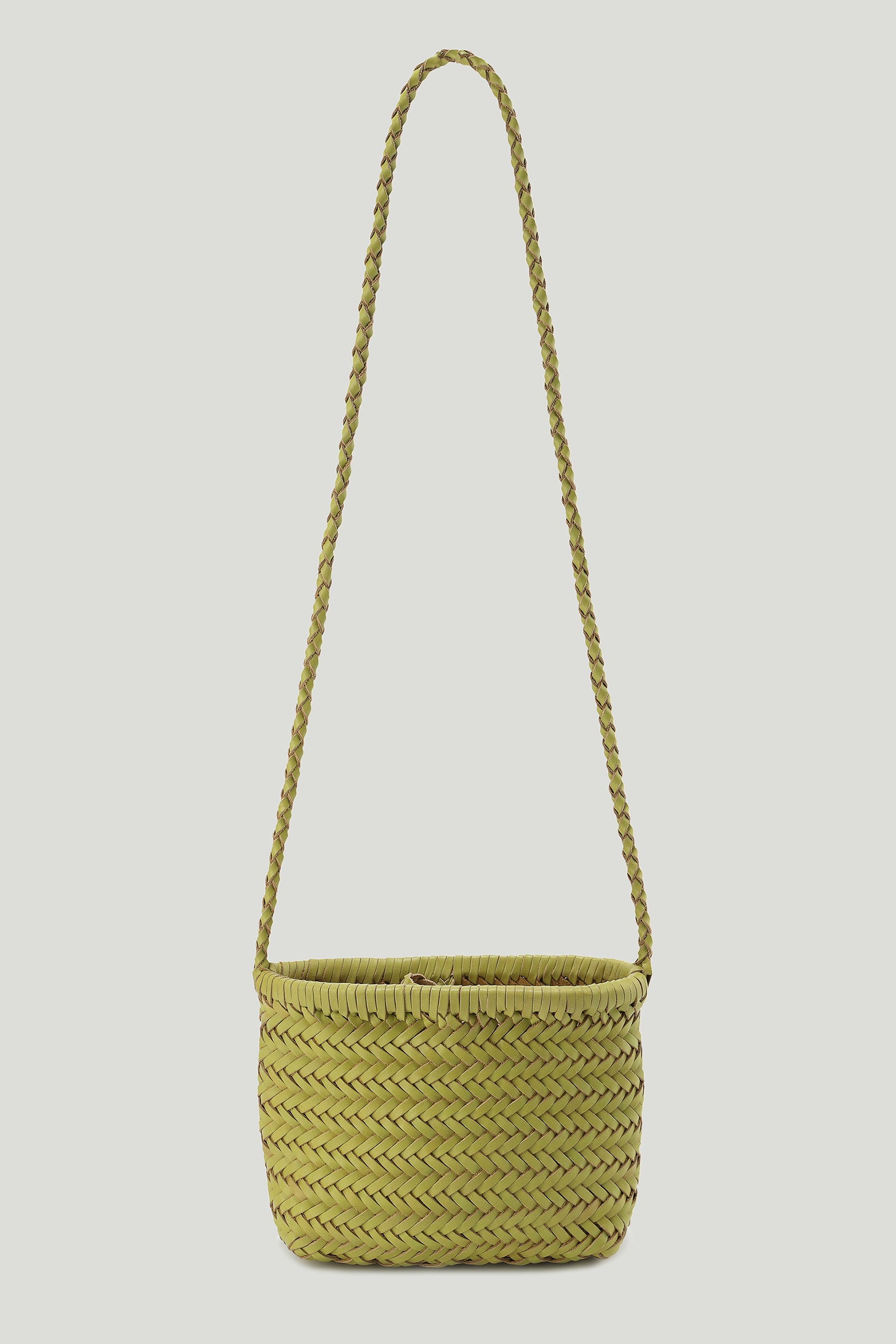 Brise Woven Small Cabas Lemon