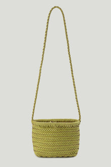 Brise Woven Small Cabas Lemon